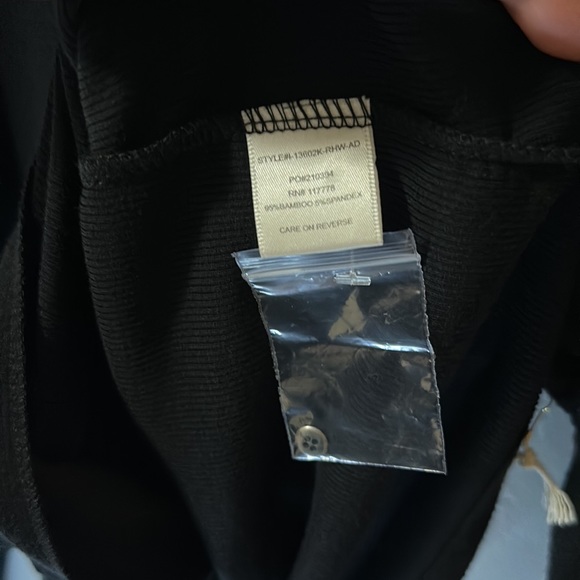 Lovestitch fuzzy black long sleeve button down top M - Picture 6 of 10